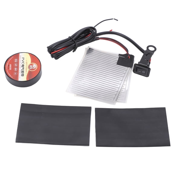 Sarapandan Electric Heating Handlebar Kit for Winter Riding Comfort 12V Universal Motorcycle Heated Grips