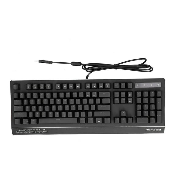 Sarapandan Full-Size 104 Keys with Backlit Gaming Design for Work & Play White USB Wired Keyboard