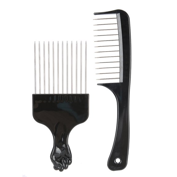 Sarapandan Sarapandan Hair Fork Comb Wide Teeth Comb Hair Pick Comb Hair Dressing Styling Modeling Comb k5+k6