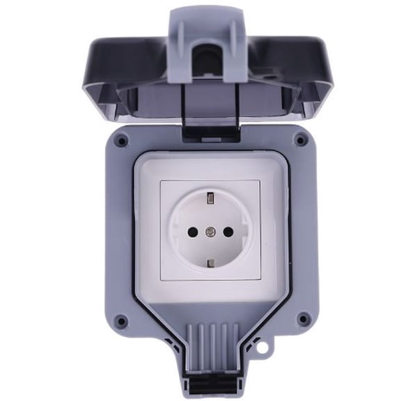 Sarapandan IP66 outdoor wall socket socket garden socket outdoor socket surface-mounted DE