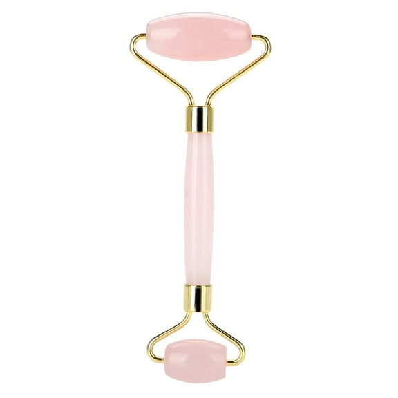 Sarapandan Jade Roller Natural Rose Crystal Double-end Face & Eye Massage Anti Aging Guasha Massager