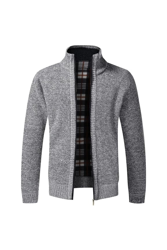 Men's sweat jacket with zip, traditional jacket, winter coat