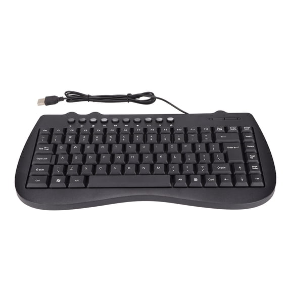 Sarapandan Mute Design for Desktop Computers, Multimedia Function & Compact Layout Ultra-Slim USB Mini Keyboard with 95 Keys