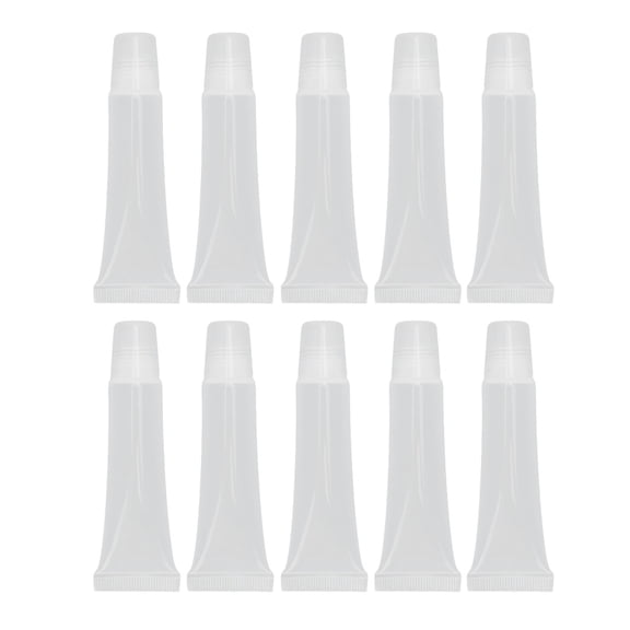 Sarapandan Portable PVC Containers for Cosmetic DIY 10PCS 15ML Empty Lip Gloss Tubes Sarapandan