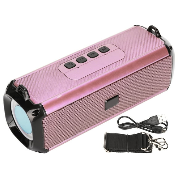 Sarapandan Portable Wireless Bass for Outdoor Adventures & Parties, Pink RGB Bluetooth Speaker