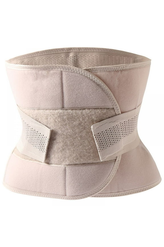 Postpartum Belly Bandage - Rejuvenation After Birth Pregnancy Cesarean Section Surgery - Slimming Belt Belly Band - Fully Adjustable Corset (Apricot) Sarapandan