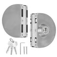 thumbnail image 1 of Sarapandan Semi-Circular Stainless Steel Double Glass Door Lock for Enhanced Home Security, 1 of 8
