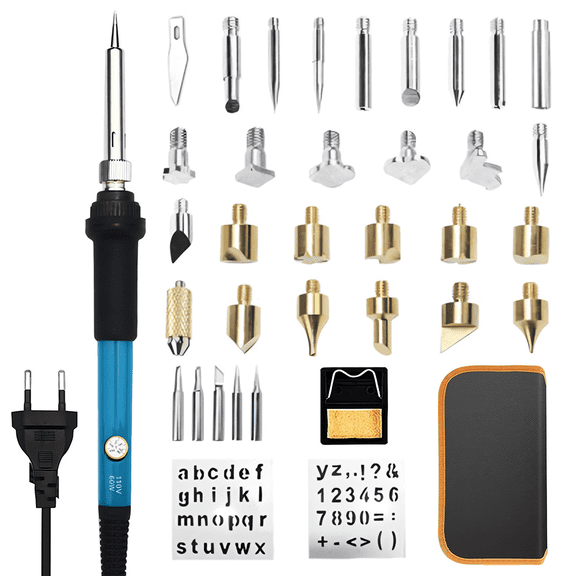 Sarapandan Soldering Iron Kit, Wood Burning Kit with Adjustable Temperature 200~450℃, DIY Tool Set for Embossing/Carving/Soldering/Pyrography Sarapandan