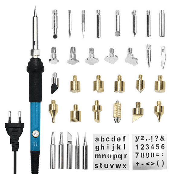 Sarapandan Soldering Iron Kit, Wood Burning Kit with Adjustable Temperature 200~450℃, DIY Tool Set for Embossing/Carving/Soldering/Pyrography