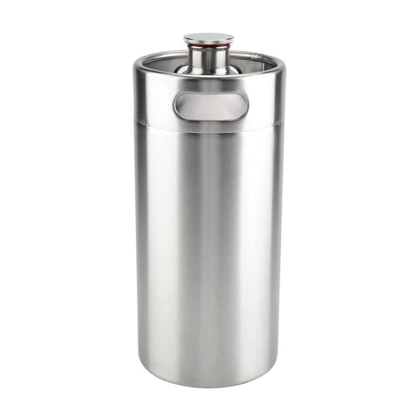 Spiral Lid 4L Mini Stainless Steel Beer Keg for Home & Hotel Use - Compact & Practical Sarapandan