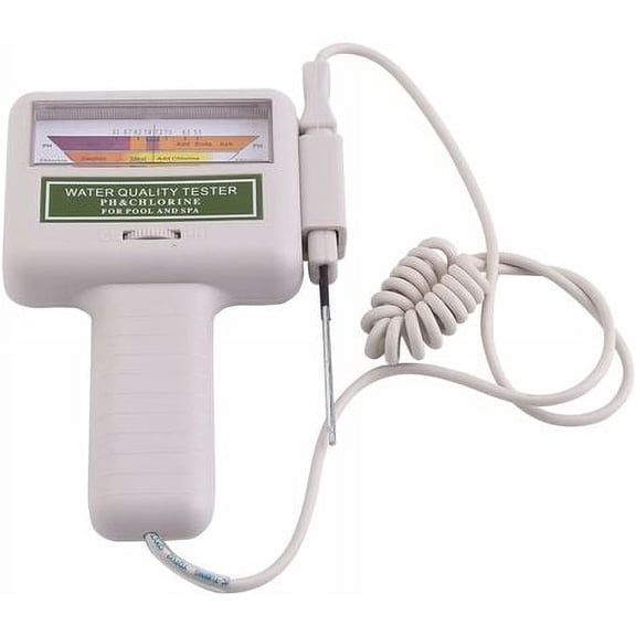 Sarapandan Square Portable 2-in-1 Pool Residual Chlorine Detector Probe PH Tester Water Quality Analyser