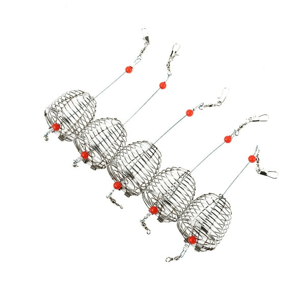 Sarapandan Stainless Steel Fishing Bait Trap Cage Basket Fishing Lures (#3)