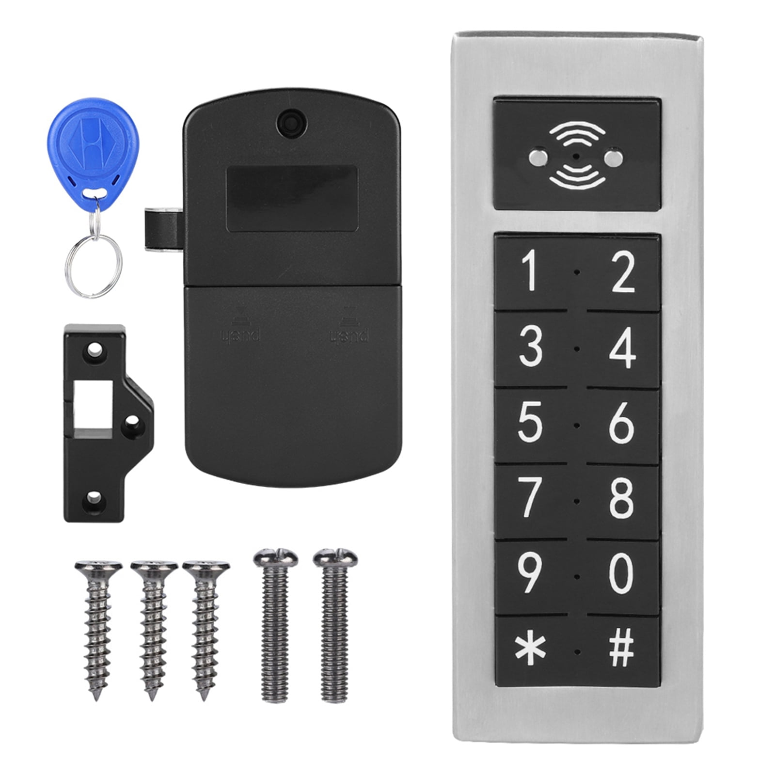 Sarapandan Stainless Steel Number Lock for Cabinet Doors, Keyless Entry ...