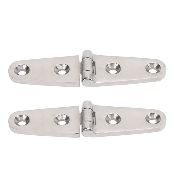 Sarapandan Sturdy 316 Stainless Steel Hinges for Marine & Home Use - Heavy Duty, 2 Holes, 103x27mm, Ideal for Doors, Gates, Sheds, Barns Sarapandan