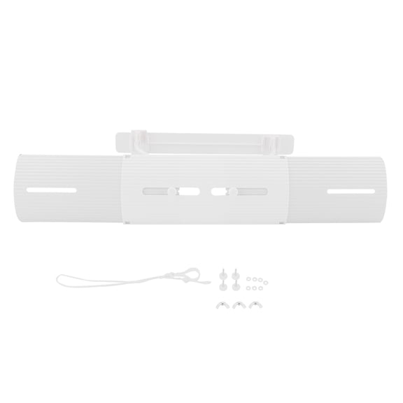 Sarapandan White Adjustable Wind Deflector for Air Conditioners Windproof AC Guard