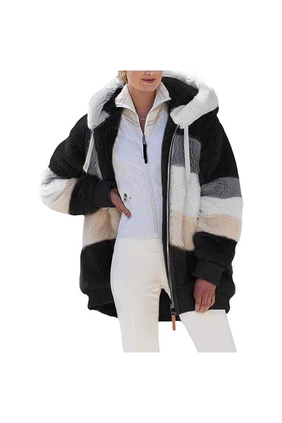 Women's coat hooded jacket winter jacket, fashion warm hoodie pullover jackets Sarapandan