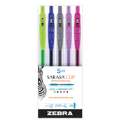 Sarasa Clip Assorted Gel Rollerball Pens - 5 Pack