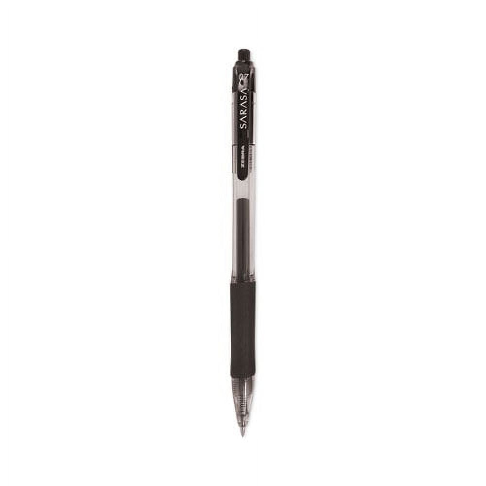 Sarasa Dry Gel X20 Gel Pen Value Pack, Retractable, Medium 0.7 Mm, Black Ink, Smoke Barrel, 24/box | Bundle of 10 Boxes