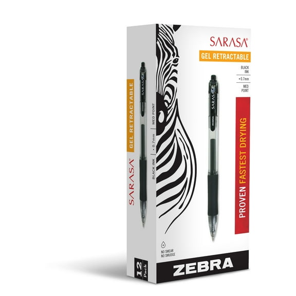 Sarasa Gel Retractable RDI 0.7mm Black Dozen