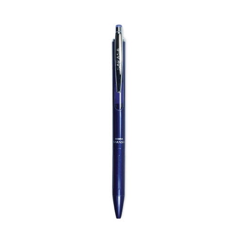 Sarasa Grand Retractable Gel Pen Medium 0.7Mm Black Ink Navy Barrel | Total Quantity: 1