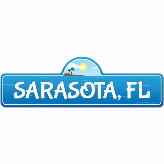 Sarasota, FL Florida Beach Street Sign