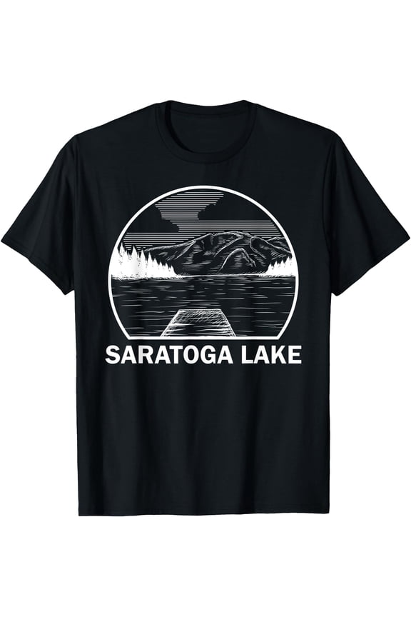 Saratoga Lake New York Fishing Camping Summer T-Shirt, Unisex T-Shirt