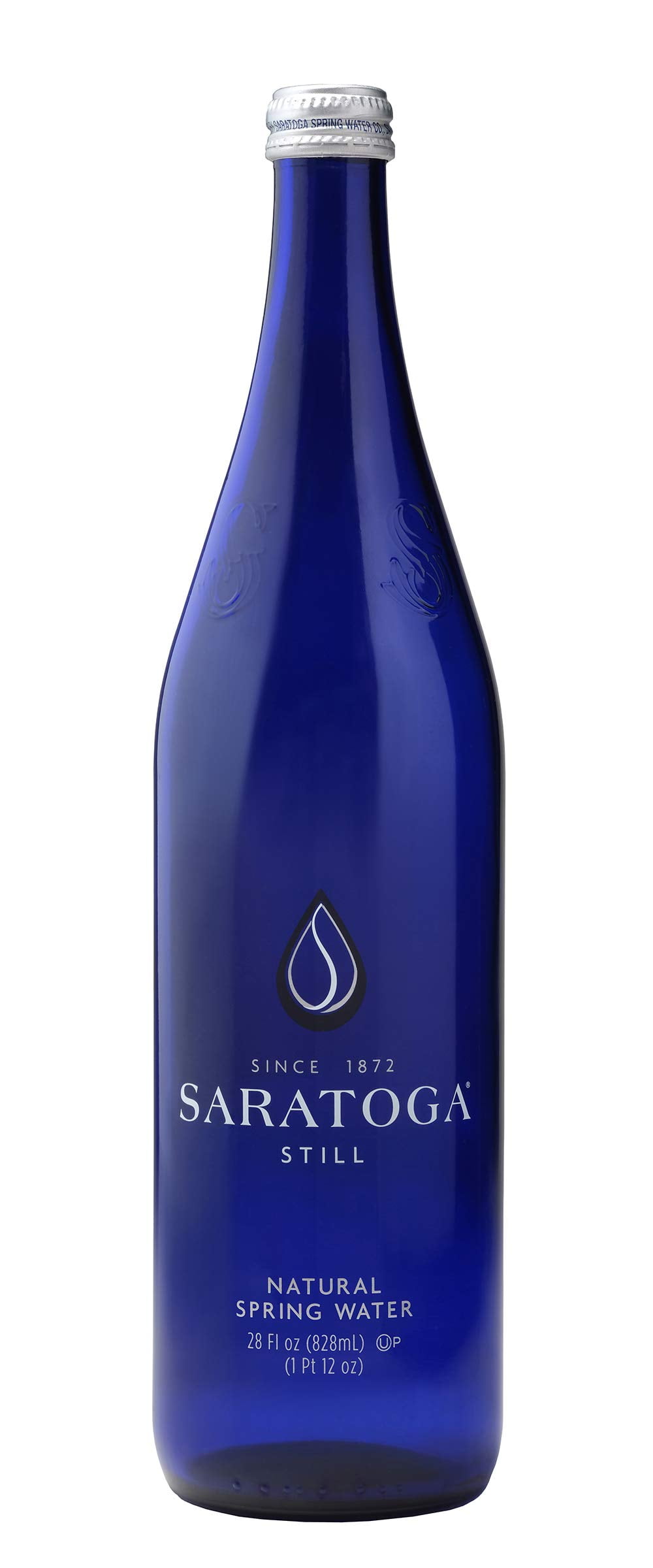 Saratoga Natural Spring Water 28 oz. (NonCarbonated, Pack of 12