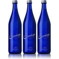 thumbnail image 1 of Saratoga Natural Spring Water, .. 28oz Cobalt Blue Glass .. Bottle (Pack of 3, .. Total of 84 Fl .. Oz), 1 of 2