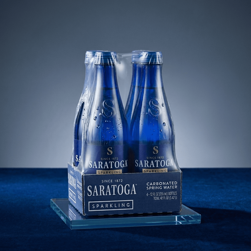 Saratoga Sparkling Water, 16 oz PET - (4 bottle)