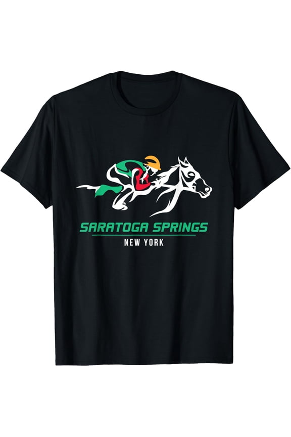 Saratoga Springs Horse Racing T-Shirt