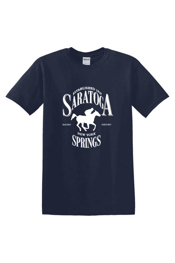 Saratoga Springs New York Racing Graphic T-Shirt
