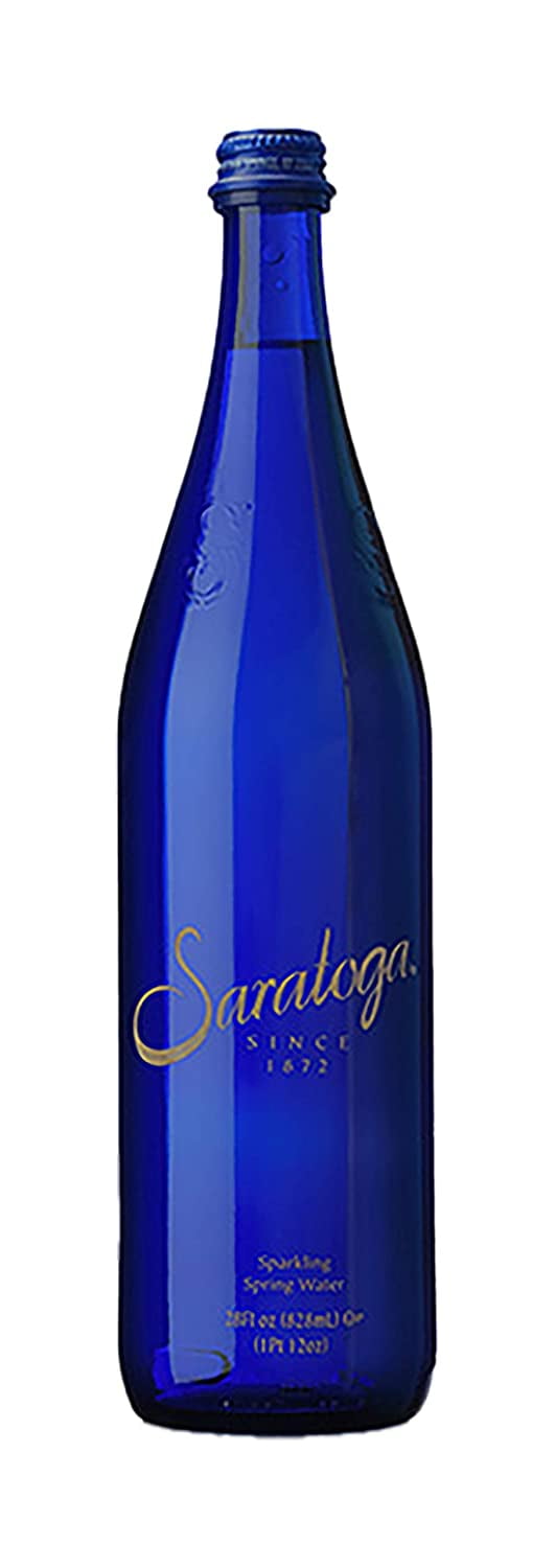 Saratoga Still Natural Spring Water 28 oz (6 Glass Bottles