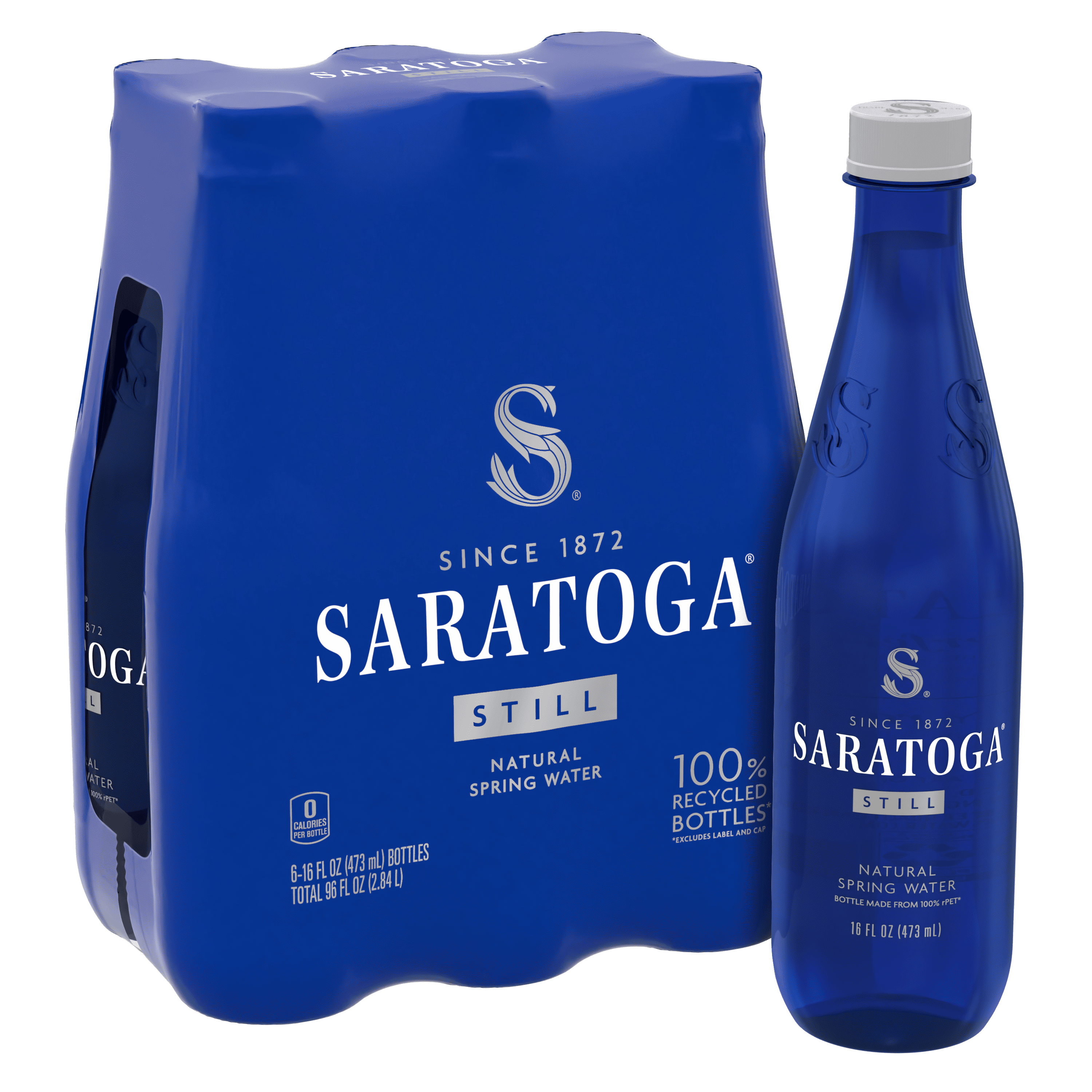 Saratoga Still Spring Water 16 fl oz 6 Pack Bottles - Walmart.com
