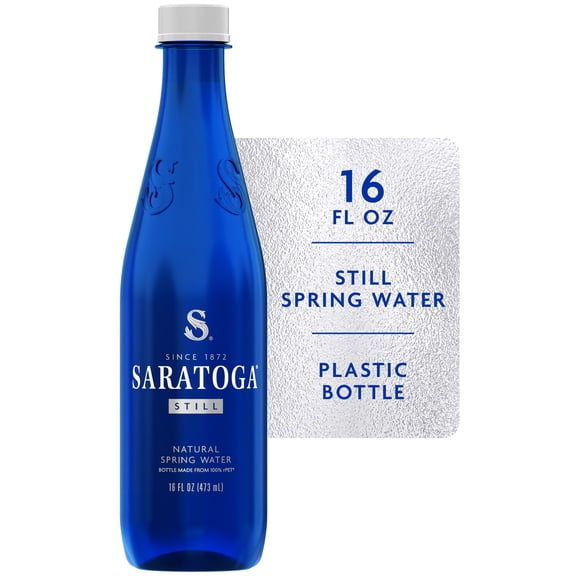 Saratoga Still Spring Water, 16 fl oz, Single Plastic Bottle