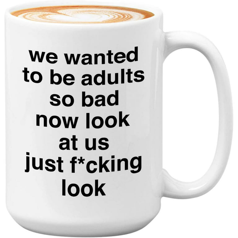 Funny Coffee Mugs Adult Humor | Large 15 oz Coffee Mug | Fuck Off! I Mean  Good Morning | Funny Coffee Cups for Friends Him Her | Sarcastic Sayings  Mug