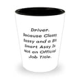 thumbnail image 1 of Sarcasm Driver Shot Glass, Driver. Because Classy Sassy and a Bit, Gifts For Coworkers, Present From Coworkers, Ceramic Cup For Driver, 1 of 1