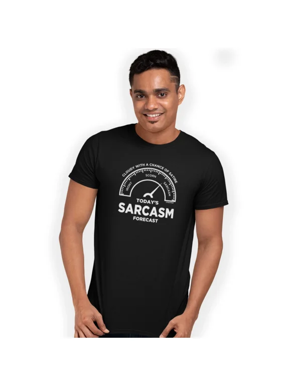 Sarcasm Forecast Cloudy With a Chance of Satire T-Shirt Funny Gift
