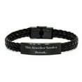 thumbnail image 1 of Sarcasm Jeweler Gifts, This Jeweler Needs a Break, Reusable Birthday Braided Leather Bracelet Gifts For Colleagues, , Sarcastic jewelry, Sarcastic gift, Unique jewelry, Funny jewelry, Humorous jewelry, 1 of 1