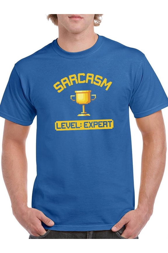 Sarcasm Level: Expert T-Shirt Men -Smartprints Designs, Male 5X-Large