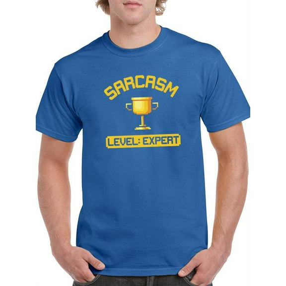 Sarcasm Level: Expert T-Shirt Men -Smartprints Designs, Male Medium