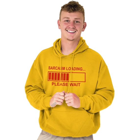 Sarcasm Loading Please Wait Hoodie Sweatshirt Women Men Brisco Brands 2X