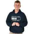 thumbnail image 1 of Sarcasm Loading Please Wait Unisex Plus Fleece Graphic Hoodie Brisco Brands 3X, 1 of 4