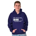 thumbnail image 1 of Sarcasm Loading Please Wait Unisex Plus Fleece Graphic Hoodie Brisco Brands 4X, 1 of 5