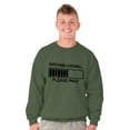 thumbnail image 1 of Sarcasm Loading Please Wait Unisex Plus Fleece Graphic Sweatshirt Brisco Brands 5X, 1 of 5