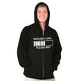 thumbnail image 1 of Sarcasm Loading Please Wait Unisex Fleece Graphic Zip Up Hoodie Brisco Brands 2X, 1 of 5