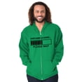 thumbnail image 1 of Sarcasm Loading Please Wait Zip Up Hoodie Men's Women's Brisco Brands L, 1 of 6