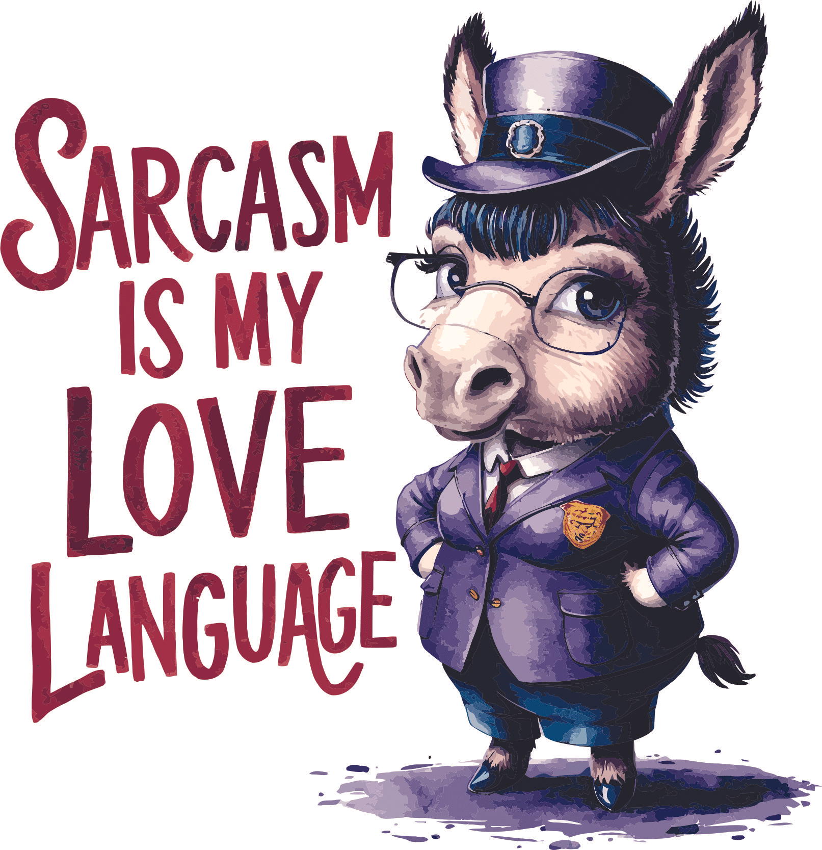 Sarcasm Love Language Bold Statement Sarcastic Quote Dorm Office Quotes ...