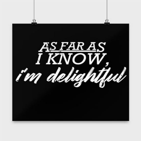 Sarcastic Humor Wall Art - Office Decor - 13x13 Poster Print - Modern Style
