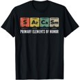 thumbnail image 1 of Sarcasm Primary Elements of Humor Science S Ar Ca Sm T-ShirtMen and women, Black T-shirt, size: Extra large S-4XL, 1 of 4