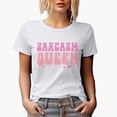 thumbnail image 1 of Sarcasm Queen, Pink Text Girl Quote Merch Gift, White T-Shirt, Medium, 1 of 5